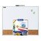 BAZIC METALLIQUE Aluminum Framed Magnetic Dry Erase/Cork Combo Board 16" X 20"